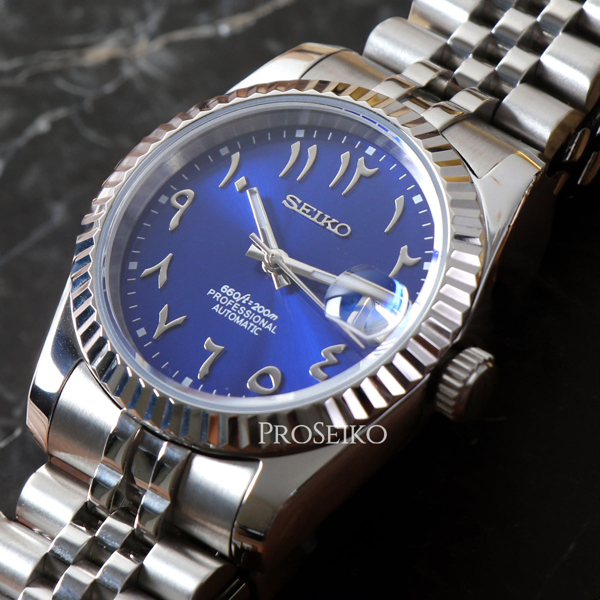Montre Justeiko | Arabic | Royal Blue