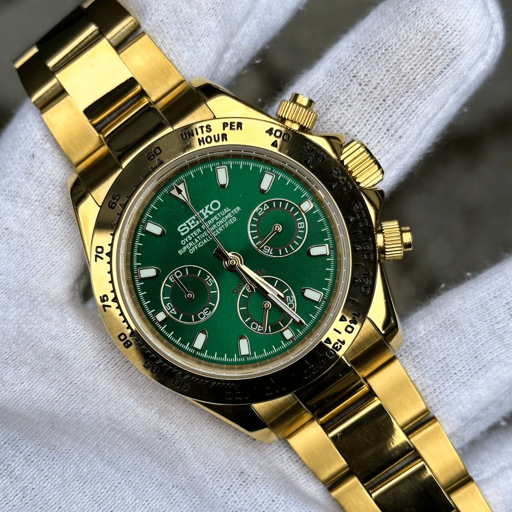 Montre Seikona | Gold | Green
