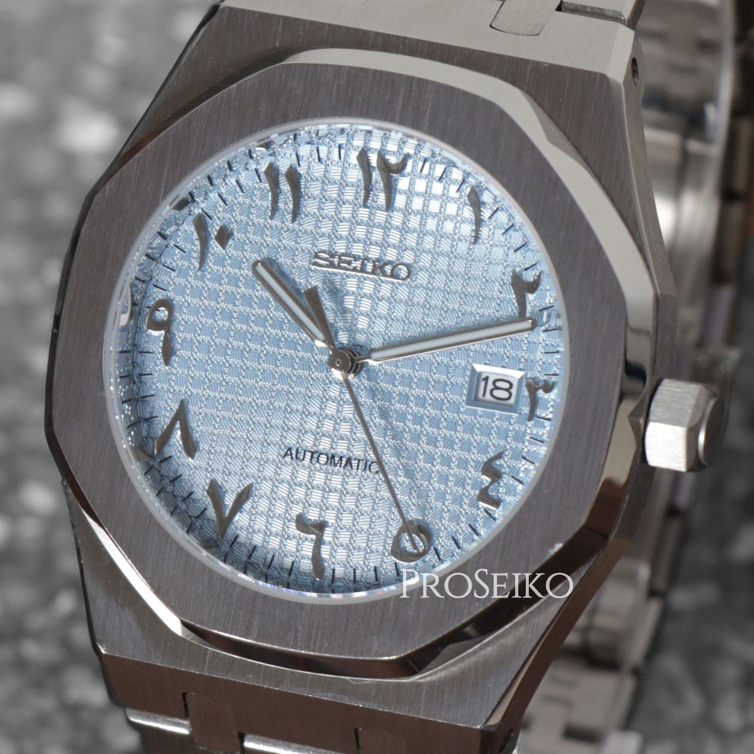 Montre Seikoak | Arabic | Ice Blue
