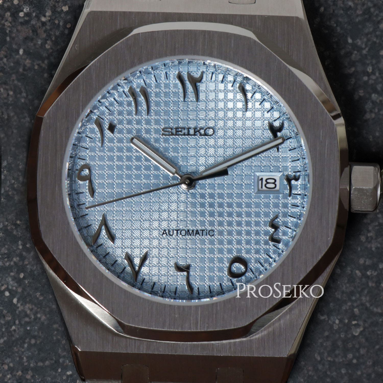 Montre Seikoak | Arabic | Ice Blue