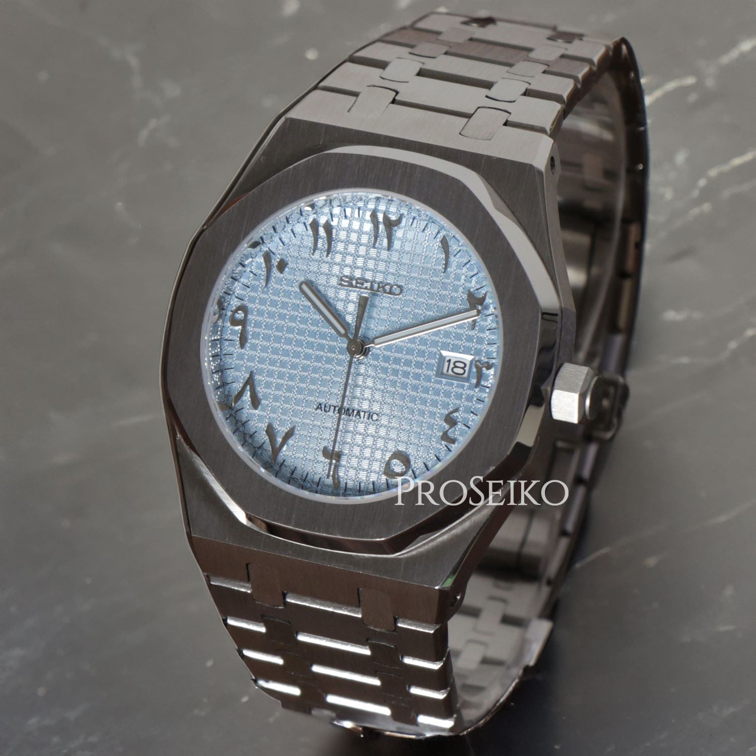 Montre Seikoak | Arabic | Ice Blue