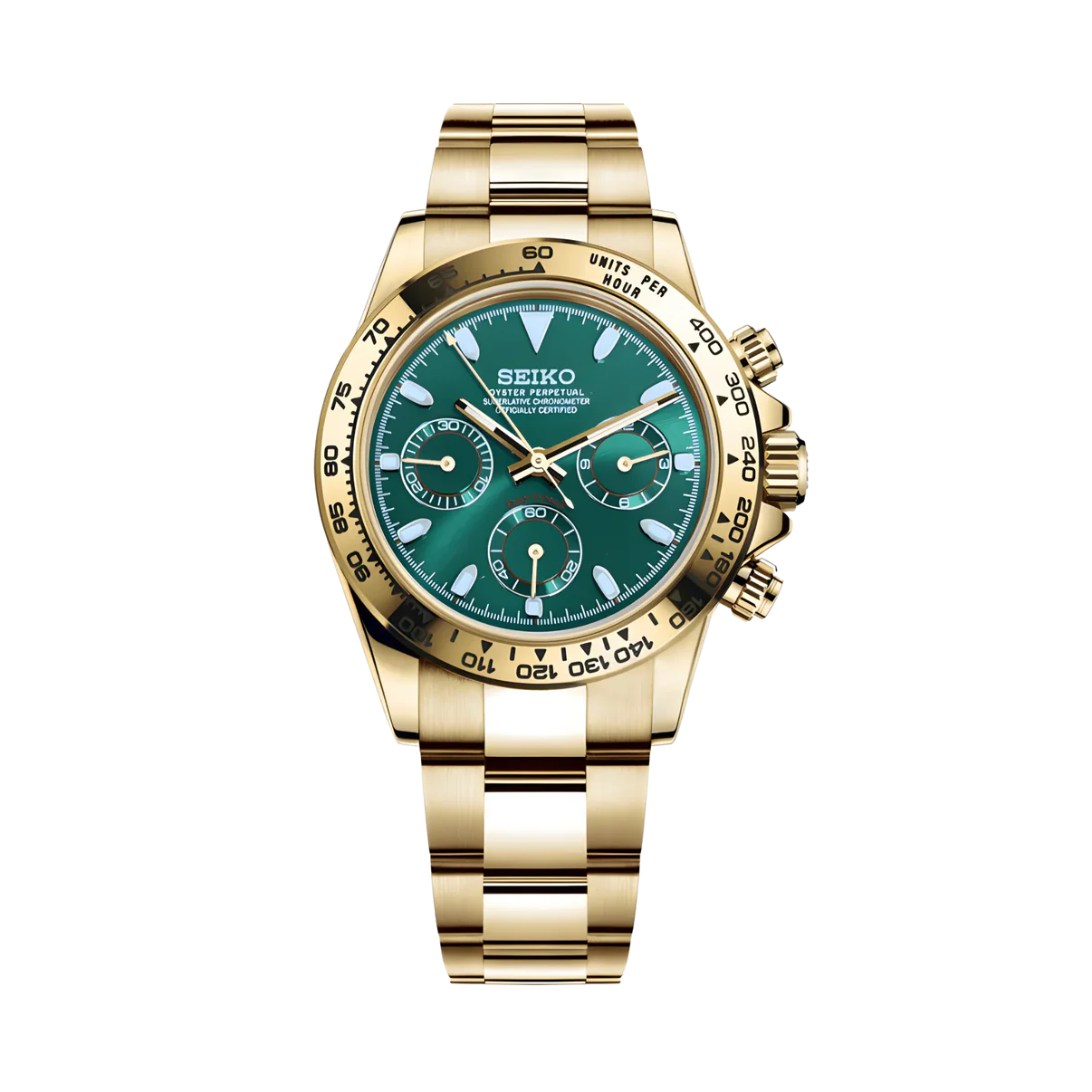 Montre Seikona | Gold | Green