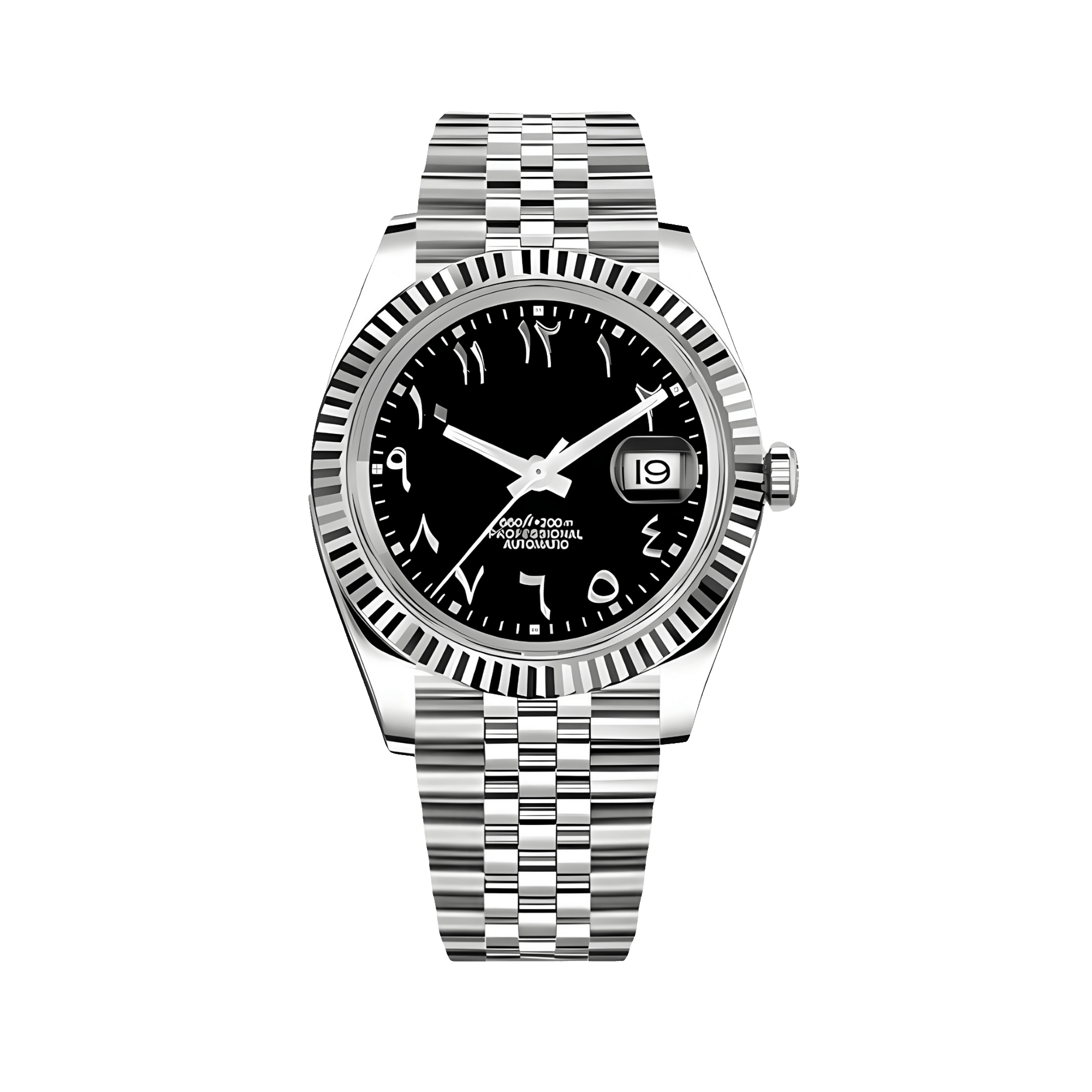 Montre Justeiko | Arabic | Black