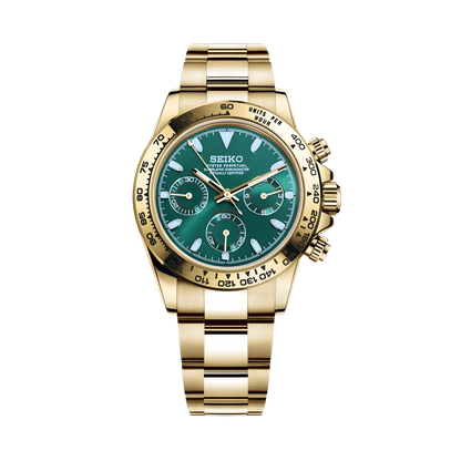 Montre Seikona | Gold | Green